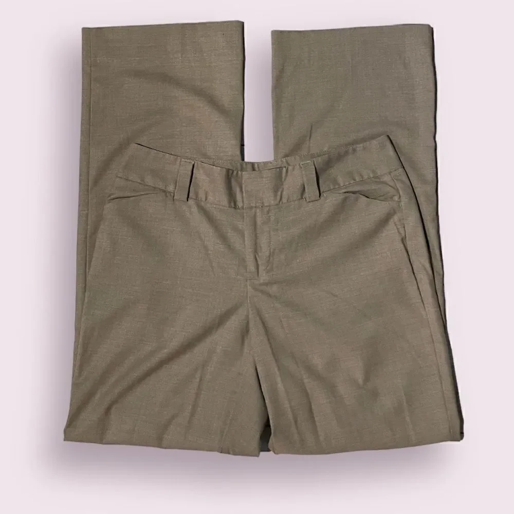GAP Stretch Curvy Fit Flared Leg Taupe Pants Size 10R